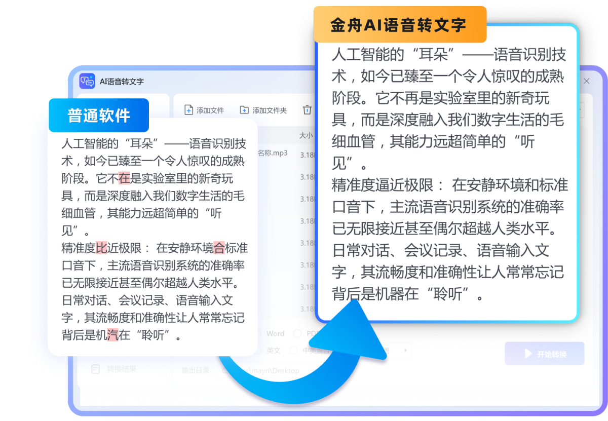 金舟AI语音转文字