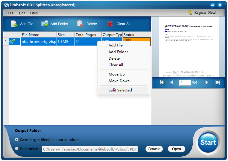 iPubsoft PDF Splitter