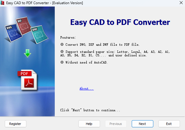 Easy CAD to PDF Converter