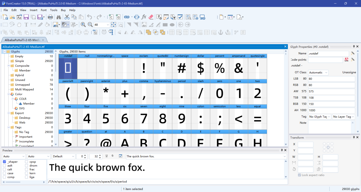 FontCreator