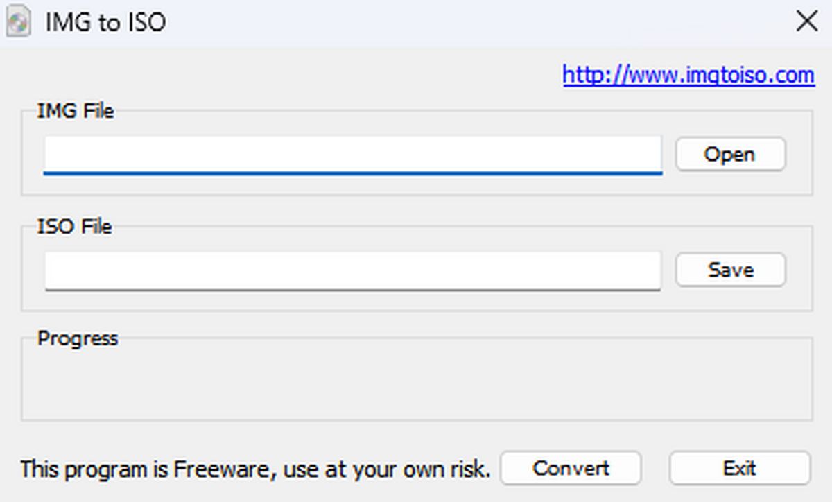 IMG to ISO