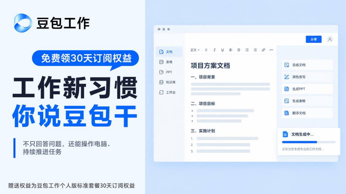 豆包工作