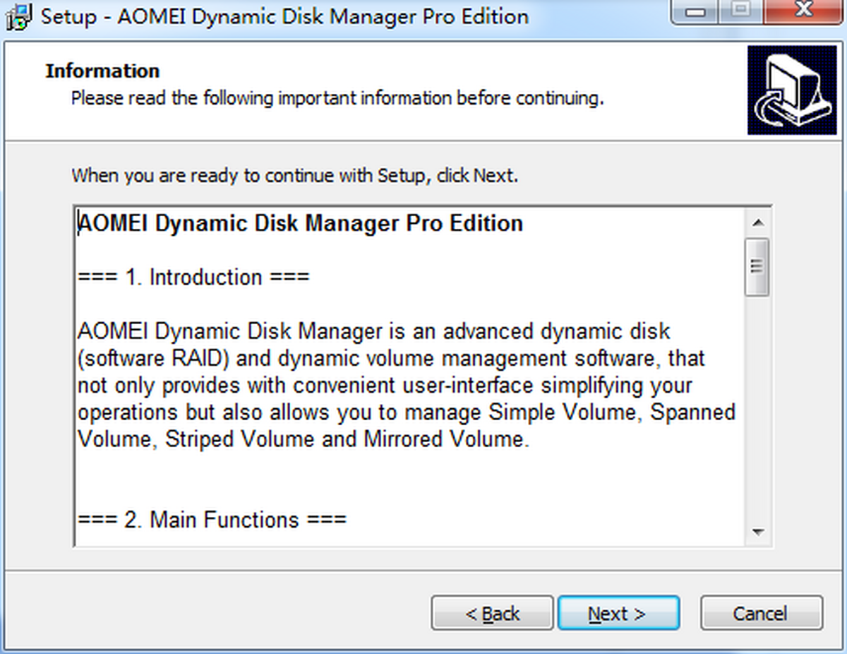 AOMEI Dynamic Disk Manager